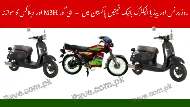 Road Prince & Yadea Electric Bike Price in Pakistan – E-Go, M3H & Velax Comparison 3 Road Prince & Yadea Electric Bike Price Pakistan