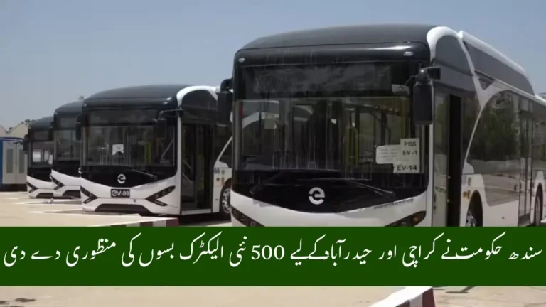 Sindh Approves 500 Electric Buses for Karachi and Hyderabad