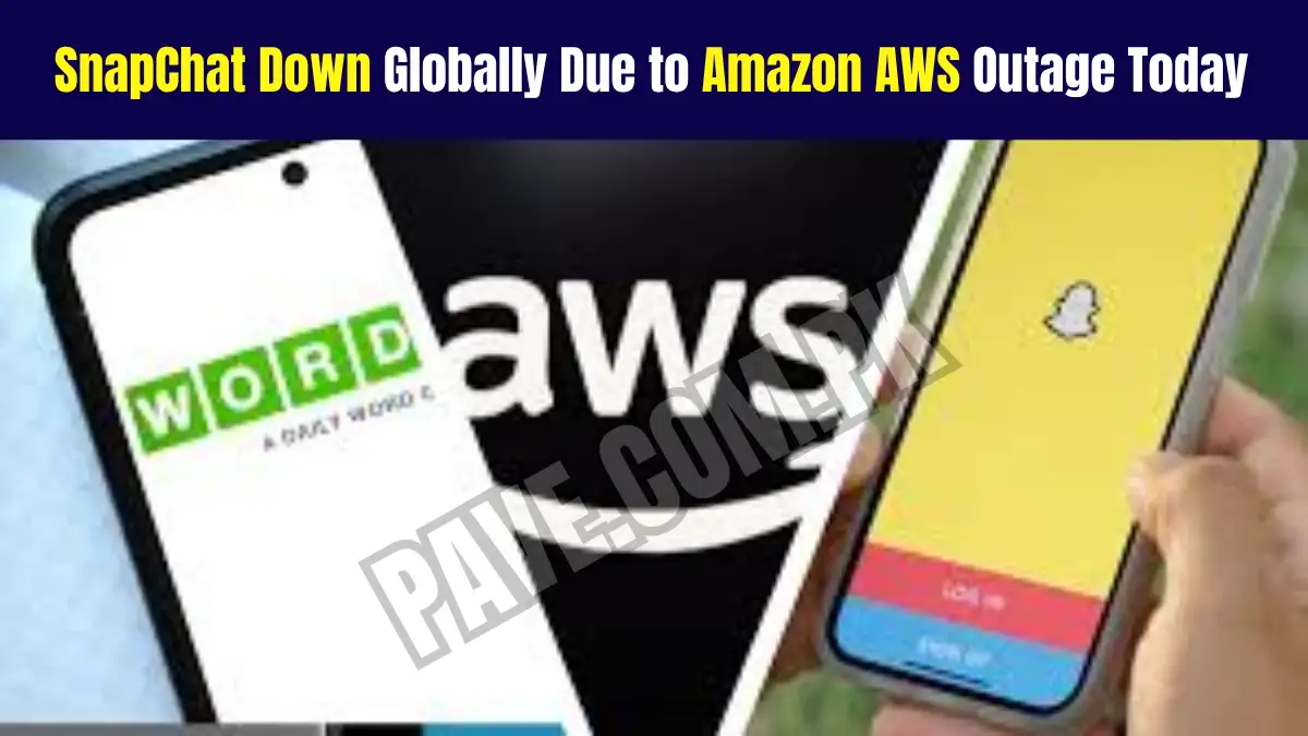 SnapChat Down Globally Due to Amazon AWS Outage Today 1 SnapChat Down Globally Due to Amazon AWS Outage Today