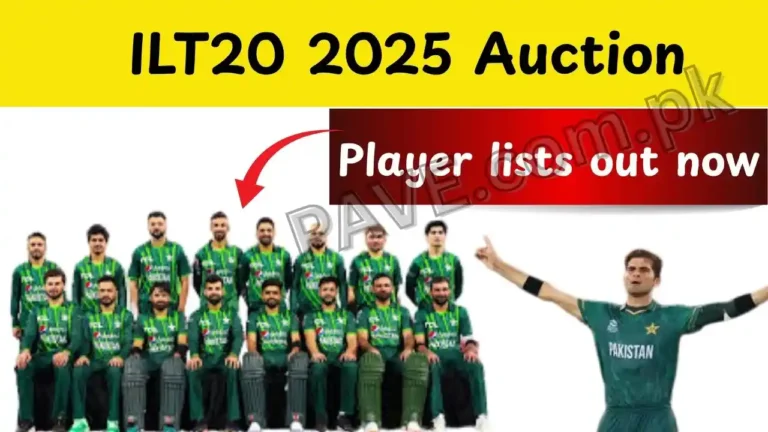 Pakistan Players in ILT20 2025 Auction – Complete Guide 4 Pakistan Players in ILT20 2025 Auction