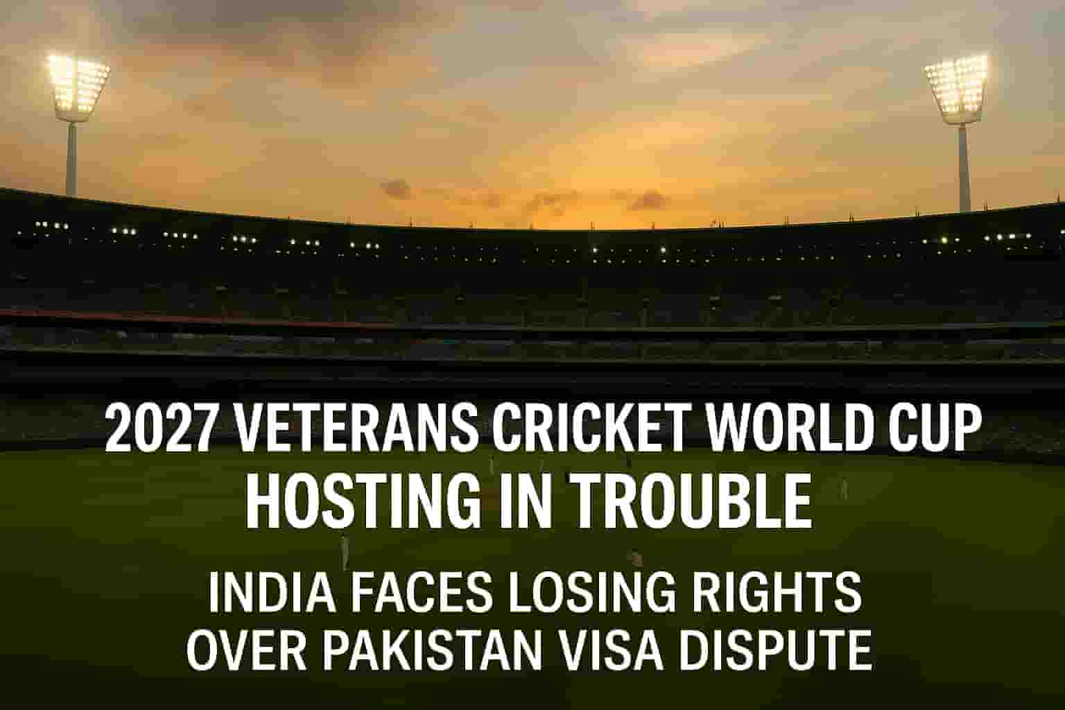 2027 Veterans World Cup India Hosting Rights Pakistan Visa Issue