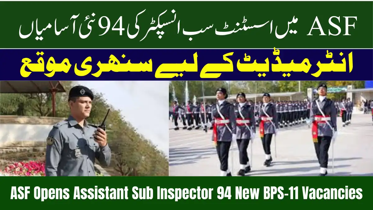 ASF Opens Assistant Sub Inspector