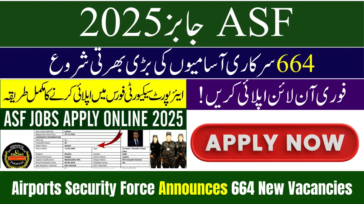 Airports Security Force Announces 664 New Vacancies 2025 – Recruitment Drive Begins Nationwide 1 Airports Security Force