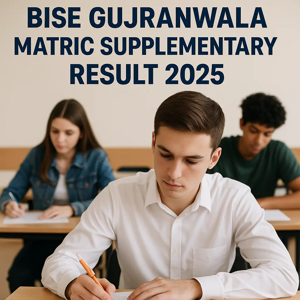 BISE Gujranwala Matric Supplementary Result 2025
