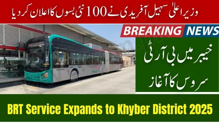 BRT Service Expands to Khyber District 2025