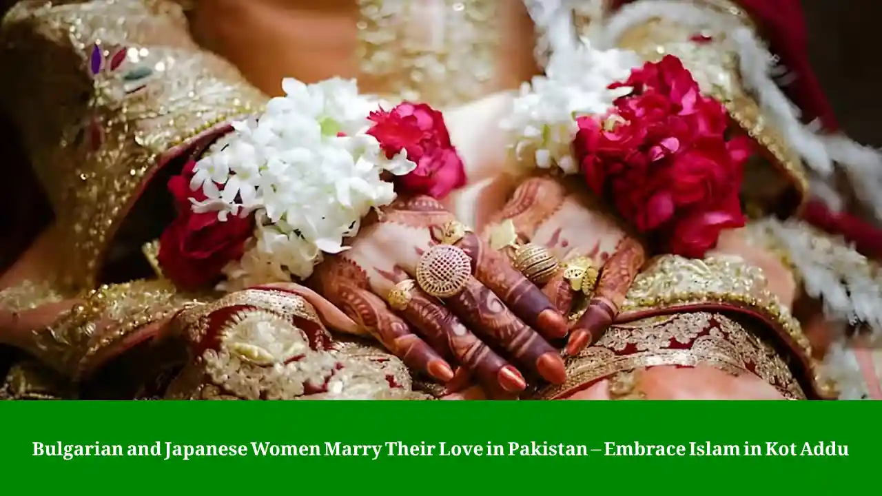 Bulgarian and Japanese women marry in Pakistan