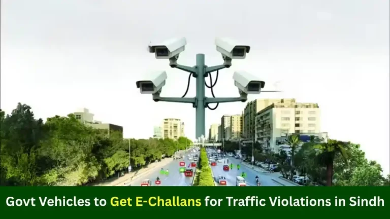 Govt Vehicles E-Challan Sindh 2025