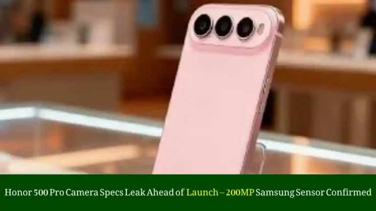 Honor 500 Pro Camera Specs