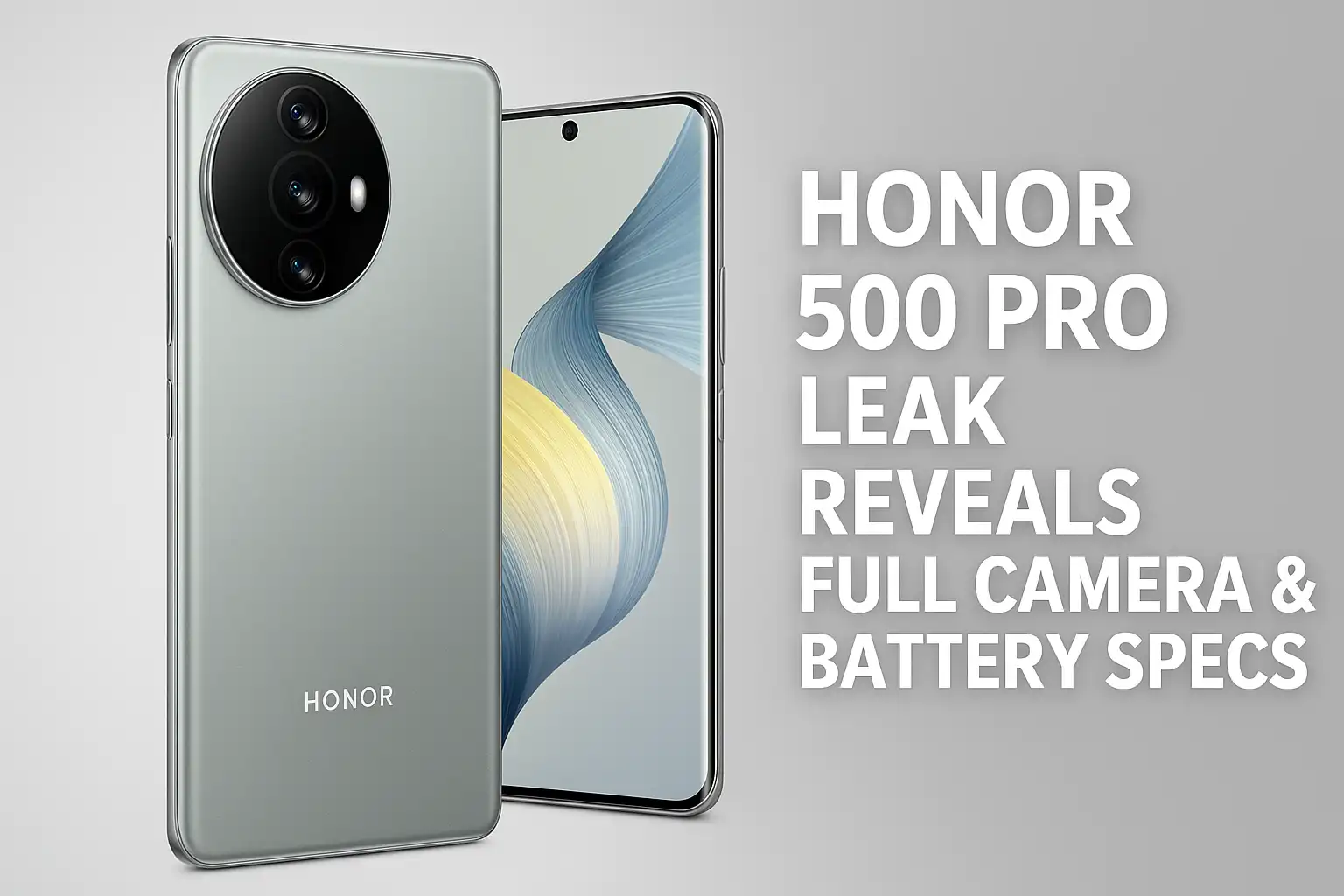 Honor 500 Pro Specs Leak