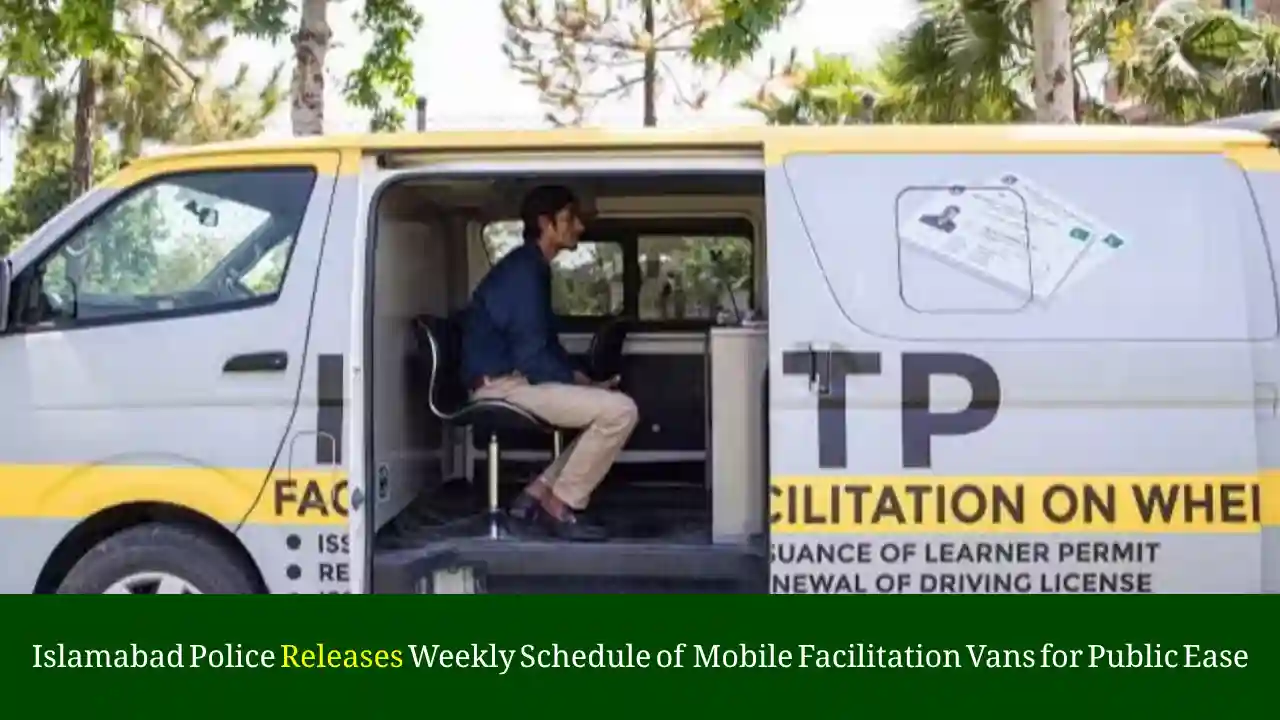 Islamabad Police Mobile Facilitation Vans
