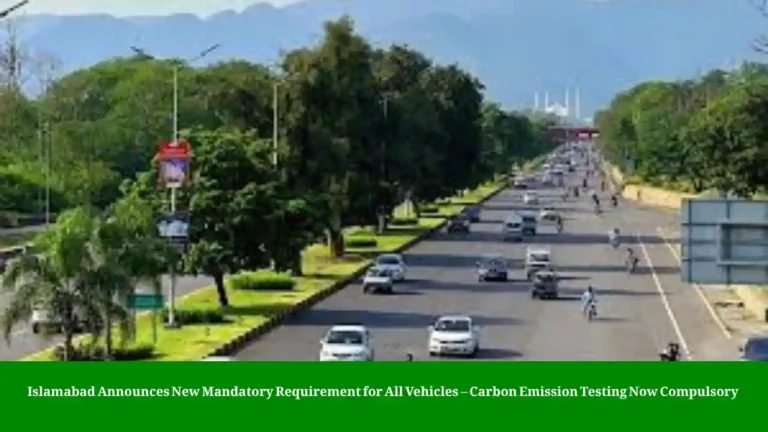 Islamabad carbon emission testing