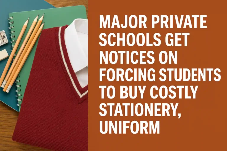 Major Private Schools Get Notices