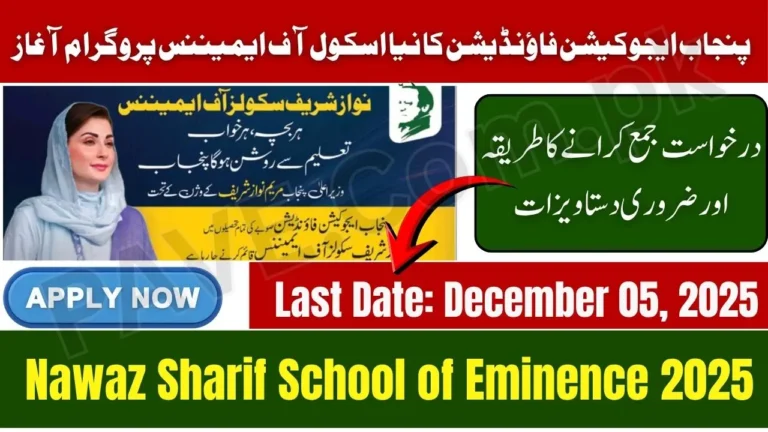 Punjab Opens Applications for Nawaz Sharif Schools of Eminence Program 2025 6 Nawaz Sharif Schools of Excellence Program 2025