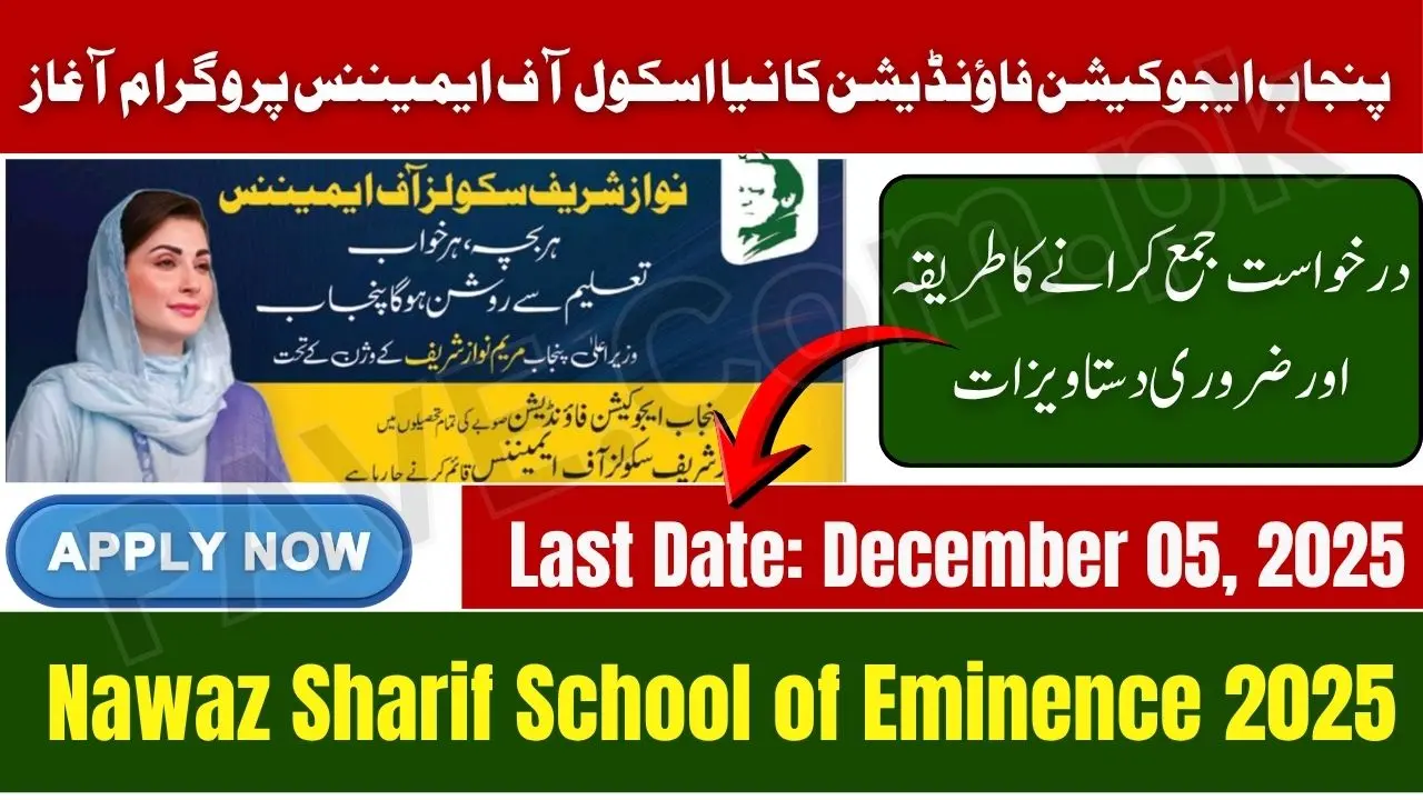 Nawaz Sharif Schools of Excellence Program 2025