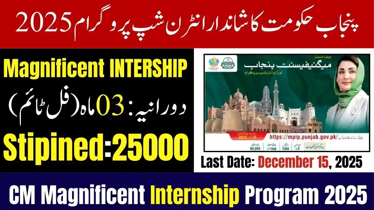 Punjab Govt Announces Magnificent Internship Program 2025Punjab Govt Announces Magnificent Internship Program 2025