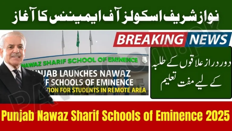 Punjab Launches Nawaz Sharif Schools of Eminence – Free Education for Students in Remote Areas 2 Punjab Nawaz Sharif Schools of Eminence 2025
