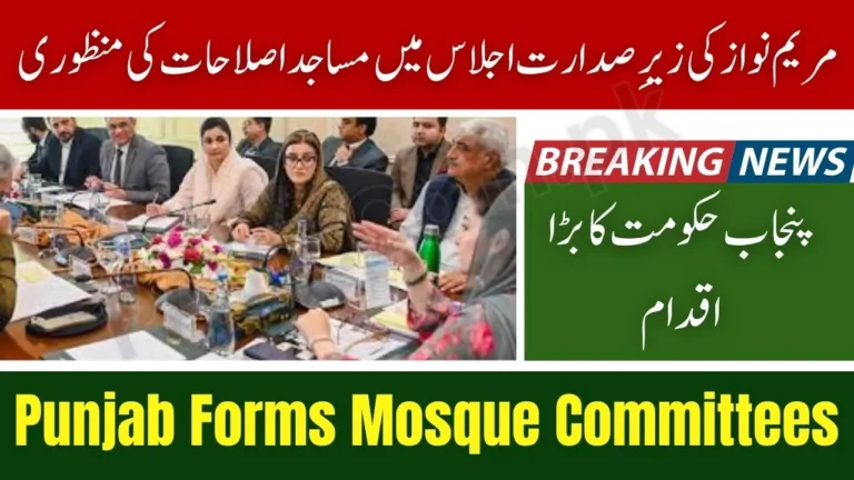 Punjab to Establish Mosque Management Committees Across Province