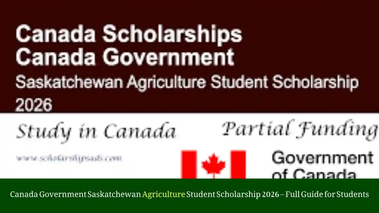 Saskatchewan Agriculture Student Scholarship 2026