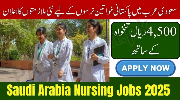 Saudi Arabia Announces Nursing Jobs for Pakistani Women