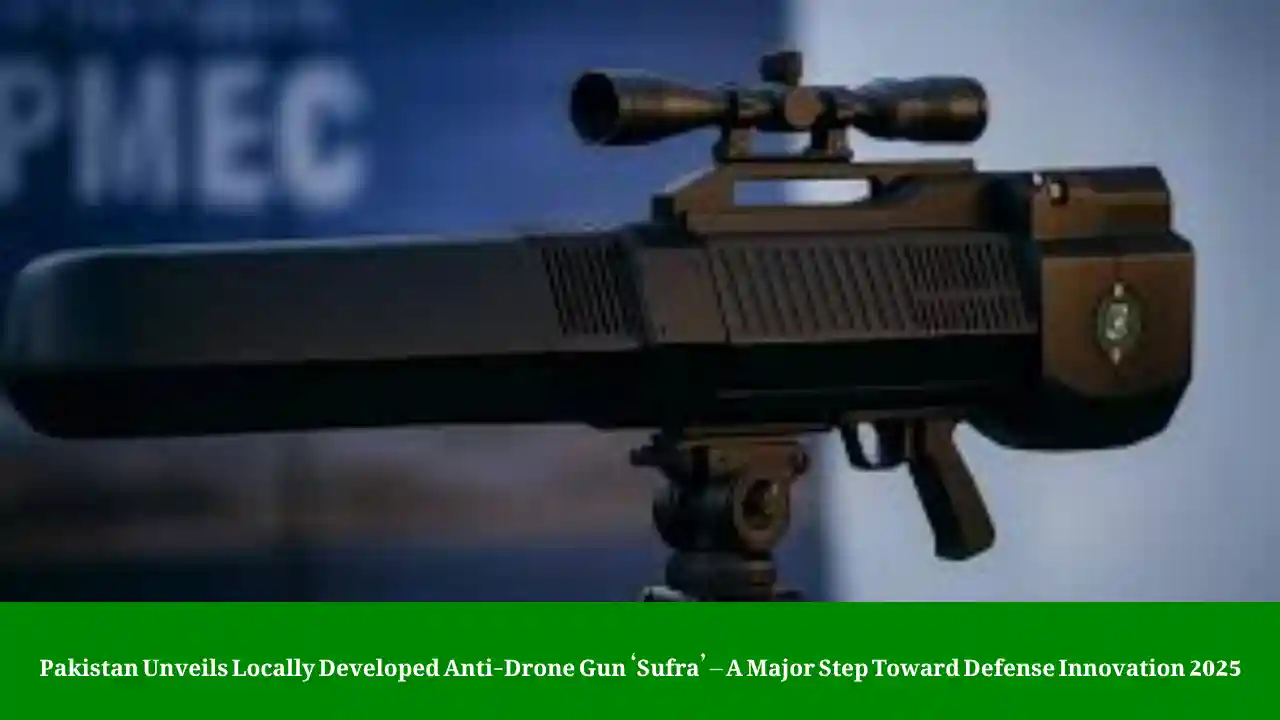 Sufra Anti-Drone Gun Pakistan 2025