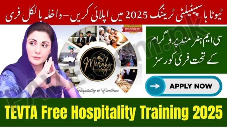 Apply Now: TEVTA Free Hospitality Training 2025 Under CM Hunarmand Program 9 TEVTA Free Hospitality Training 2025