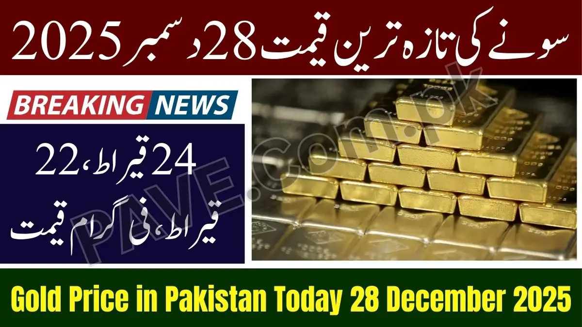 Gold Price in Pakistan Today 28 December 2025