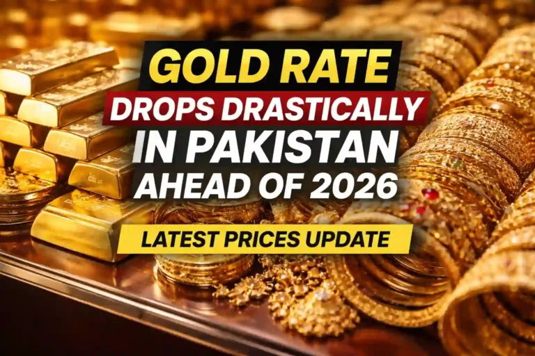 Gold Rate Drops Drastically in Pakistan Ahead of 2026 | Latest Prices Update 1 Gold Rate Drops Drastically in Pakistan Ahead of 2026