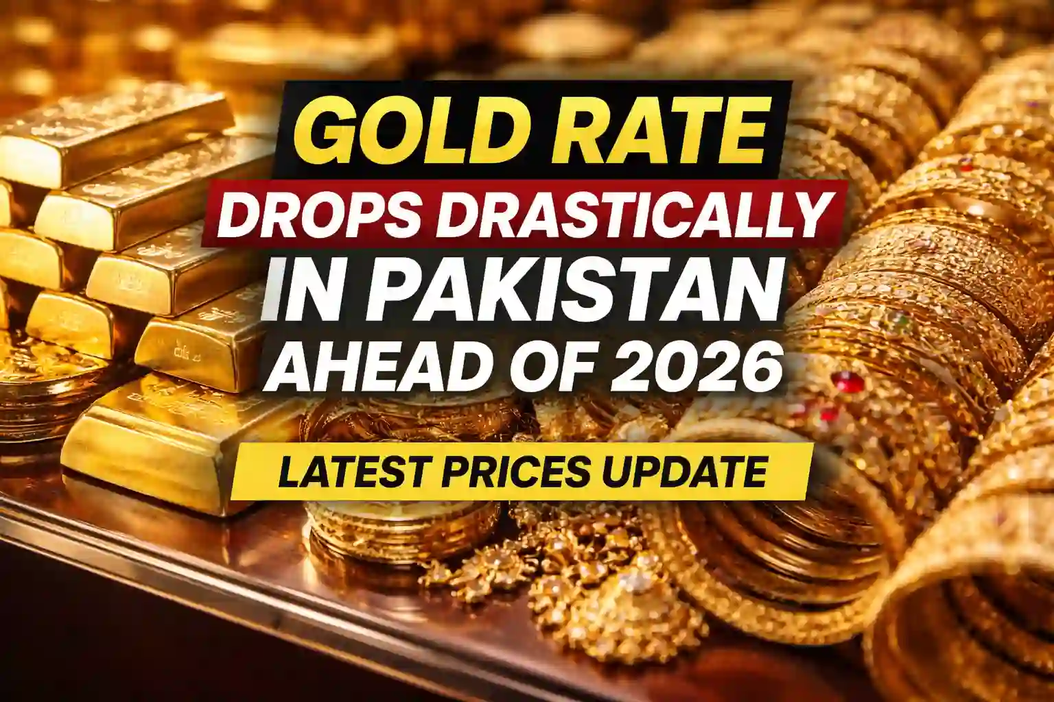 Gold Rate Drops Drastically in Pakistan Ahead of 2026