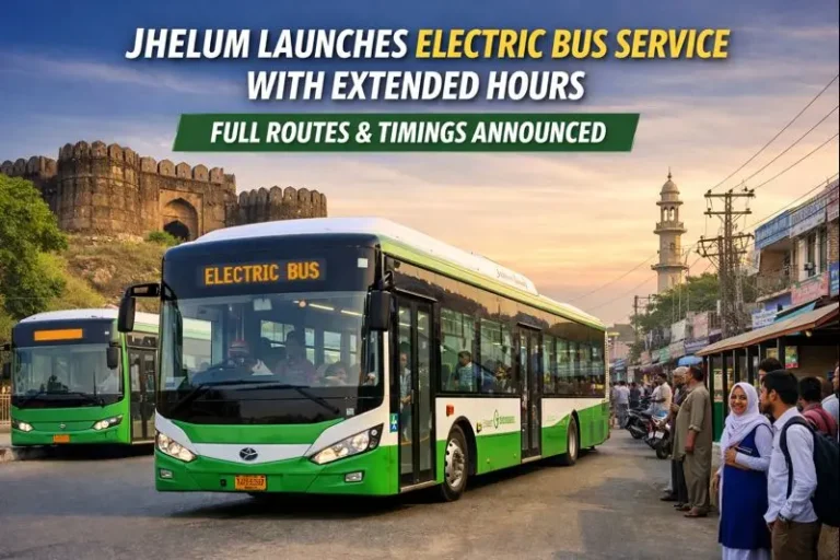 Jhelum Launches Electric Bus Service with Extended Hours — Full Routes and Timings Announced 4 Jhelum Launches Electric Bus Service with Extended Hours