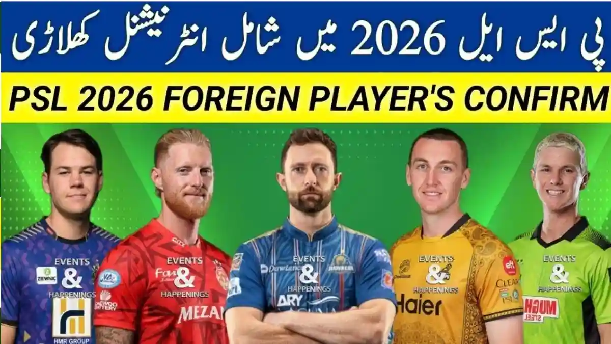 List of Foreign Players Eligible for Retention Ahead of PSL 11