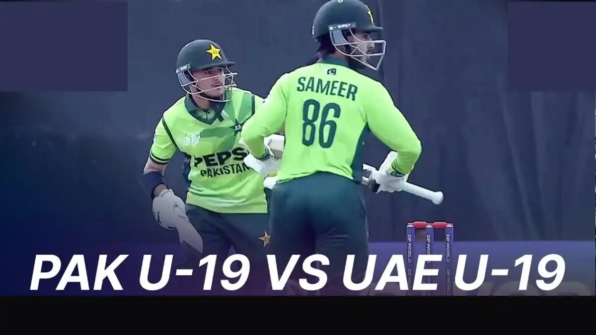 Pak U19 vs UAE U19 Match Result