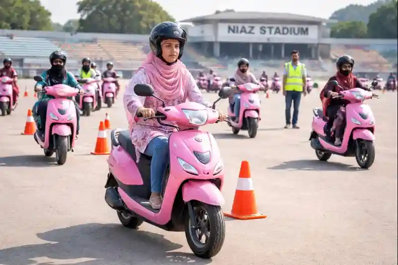 Sindh Launches Pink Scooty Training for Women 1 Sindh Launches Pink Scooty Training for Women