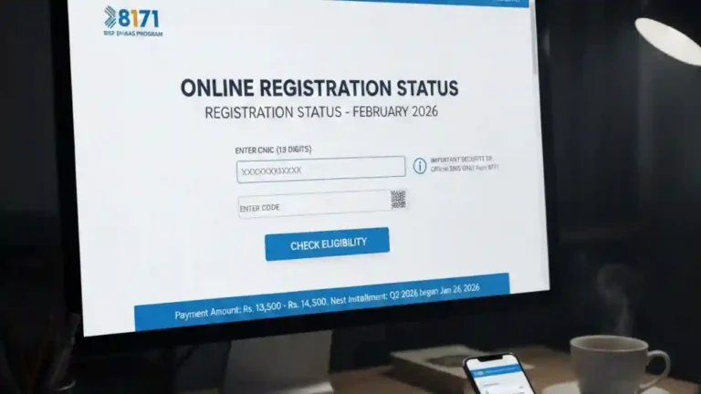 8171 BISP Ehsaas Program CNIC Check Online Registration Status in February 2026