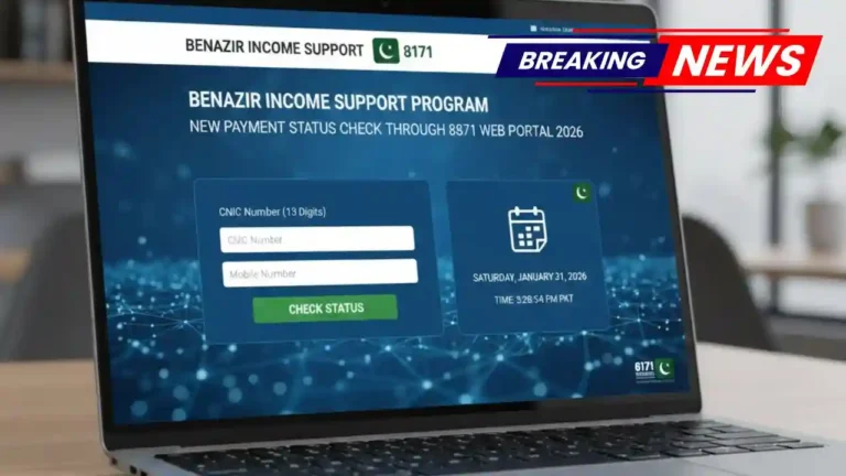 Benazir Income Support 8171 New Payment Status Check Through 8171 Web Portal 2026