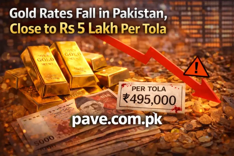 Gold Rates Fall in Pakistan, Close to Rs 5 Lakh Per Tola
