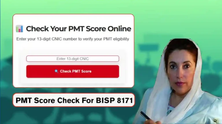 Check 8171 Ehsaas Program PMT Score BISP Online – Get Your Eligibility Score to Apply for BISP Today