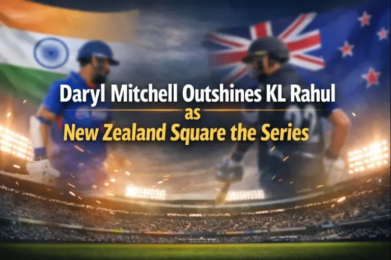 Daryl Mitchell Outshines KL Rahul as New Zealand Square the Series