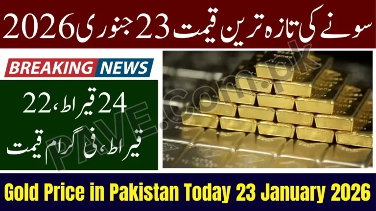 Gold Price in Pakistan Today 23 January 2026