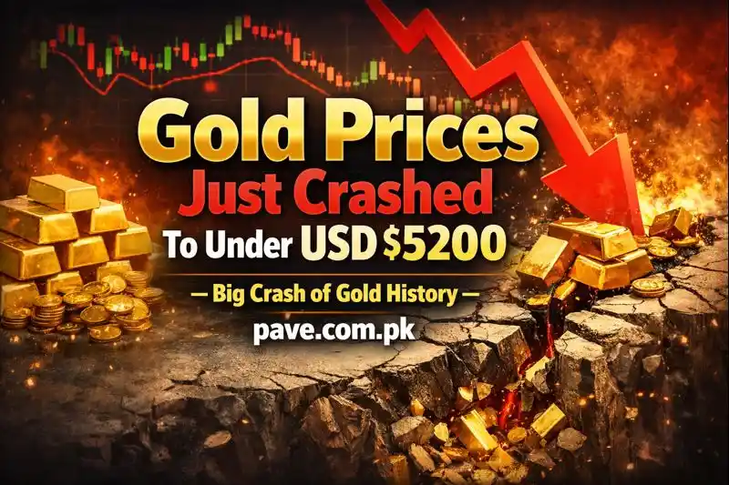 Gold Prices Crashed Under USD $5200 Big Crash of Gold History