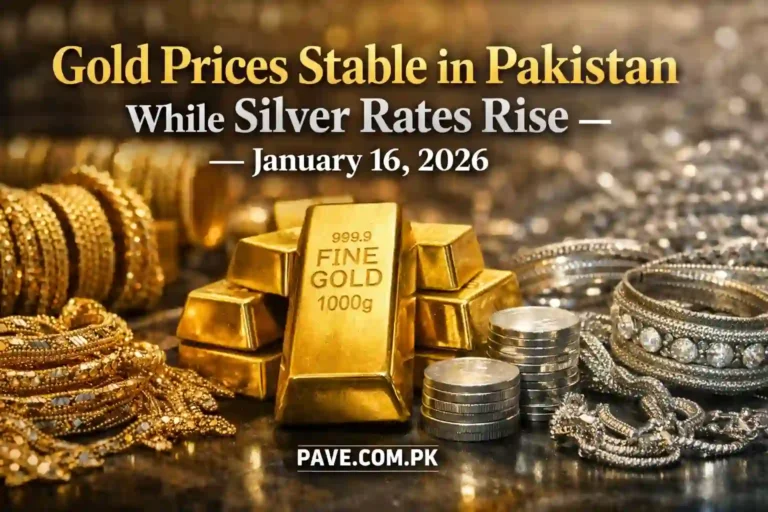Gold Prices Stable in Pakistan While Silver Rates Rise – January 16, 2026 7 Gold Prices Stable in Pakistan While Silver Rates Rise January 16, 2026