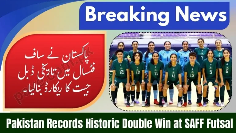 SAFF Futsal 2026 Glory: Pakistan’s Historic Achievement