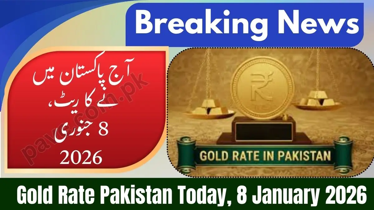 Today 8 January 2026 Gold Rate in Pakistan – Live 24K, 22K & 21K Prices