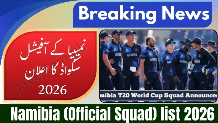 Namibia T20 World Cup 2026 Squad & Player List (Official)