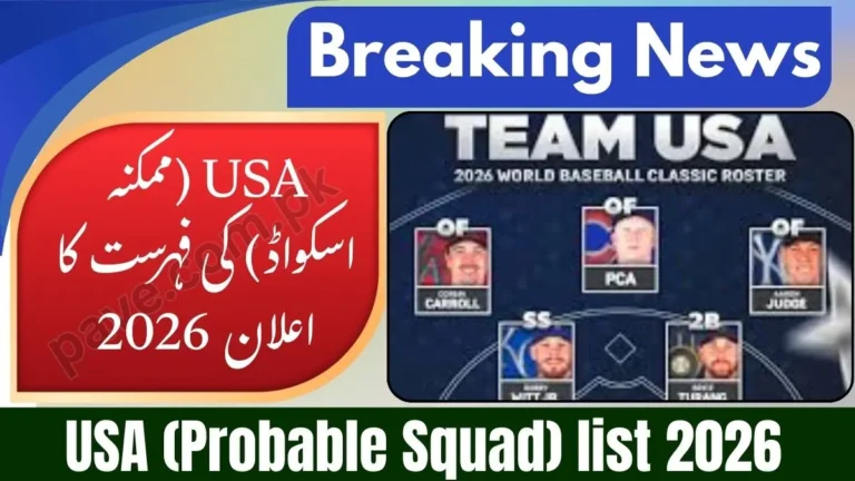 USA T20 World Cup 2026 Probable Squad & Player List