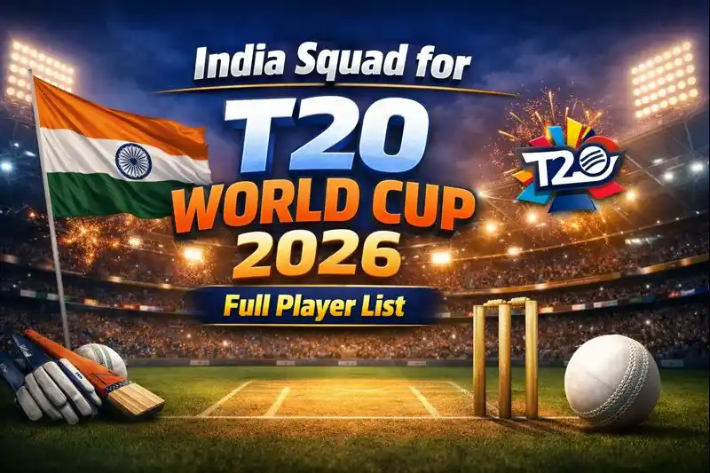 India Squad for T20 World Cup 2026 – Full Player List 1 India Squad for T20 World Cup 2026