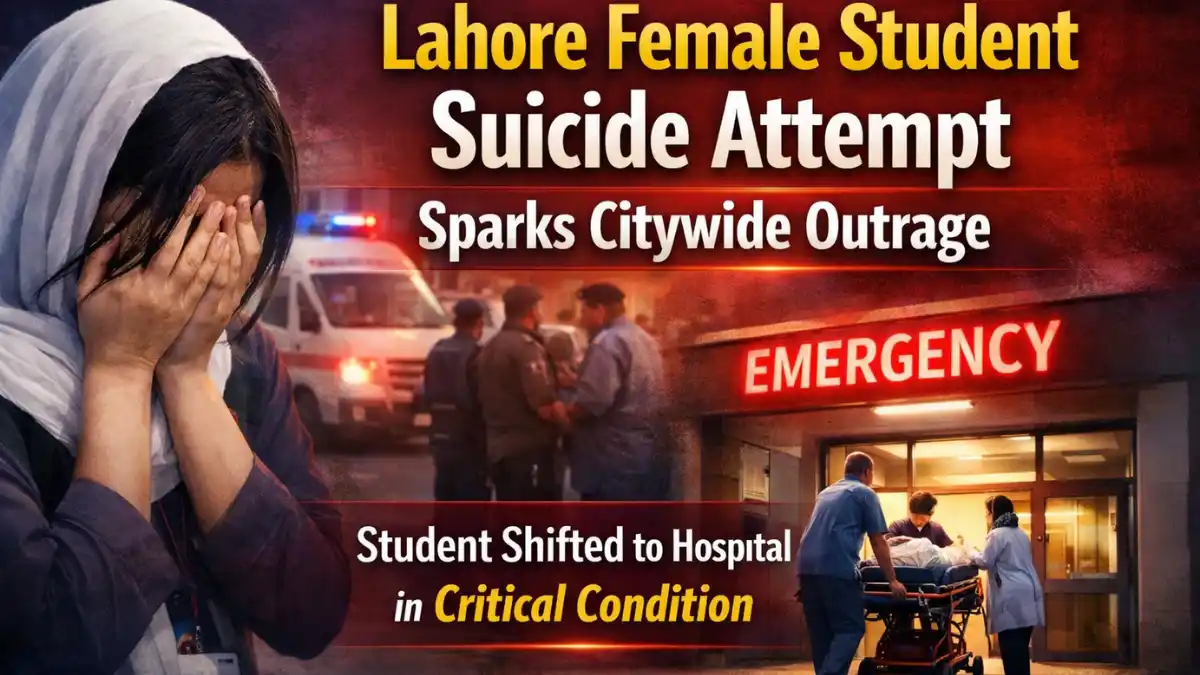 Lahore Female Student Suicide Attempt Sparks Citywide Outrage