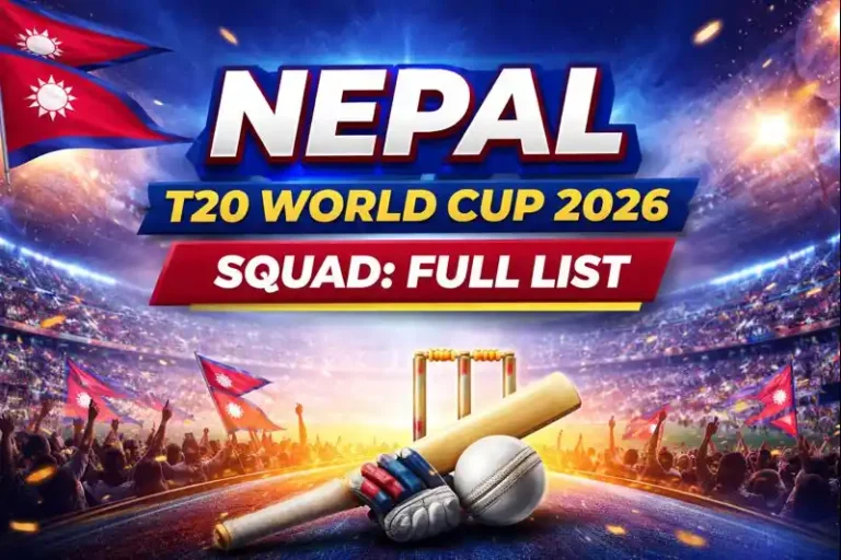 Nepal T20 World Cup 2026 Squad: Full List