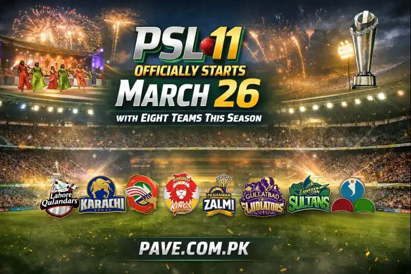 PSL 11 Officially Starts March 26 with Eight Teams This Season 1 PSL 11 Officially Starts March 26 with Eight Teams This Season