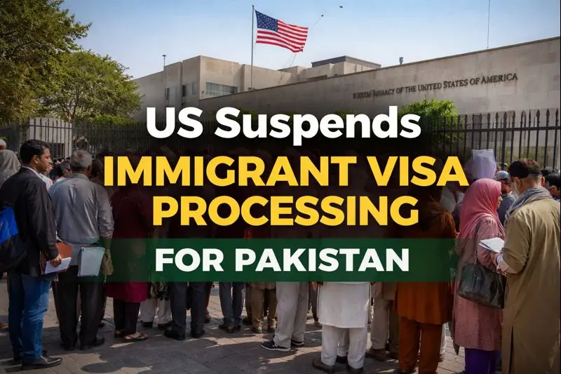 US Suspends Immigrant Visa Processing for Pakistan and 74 Other Countries 1 US Suspends Immigrant Visa Processing for Pakistan and 74 Other Countries