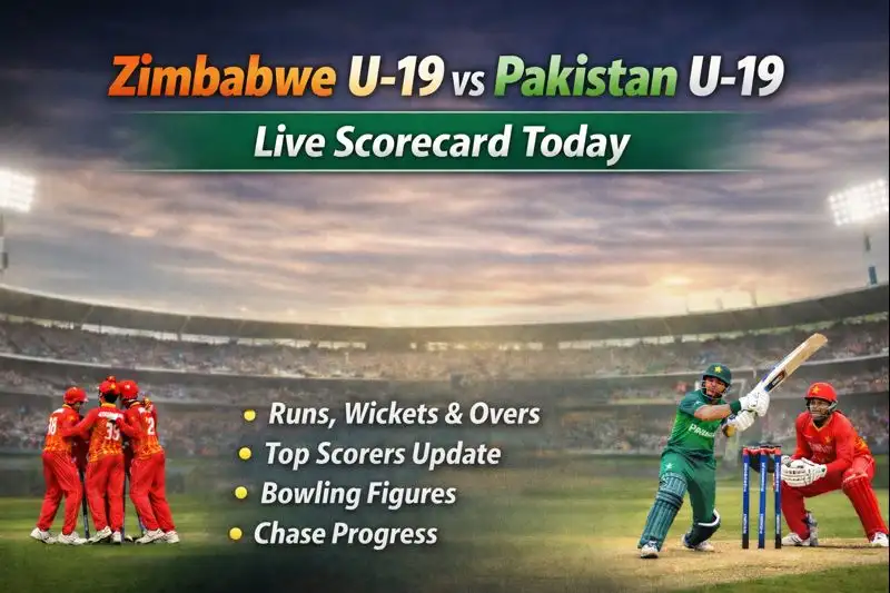 Zimbabwe U-19 vs Pakistan U-19 Live Scorecard Today